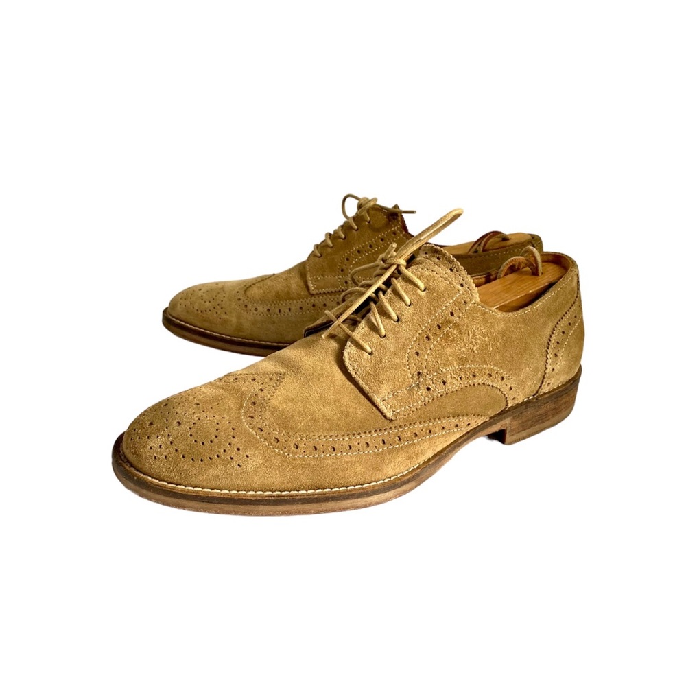 JOHNSTON & MURPHY Flex System Sheepskin Wingtip Men's Shoes. Size 9
